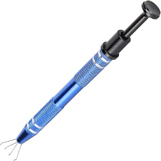 4 Prong Holder Diamond Holder, 4 Prongs Diamond Claw Tweezers Pick Up Tool Parts Beads Diamond Gems Prong Tweezer Catcher Grabber Jewelry Making Tool