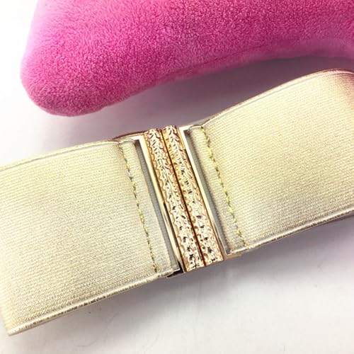 2pieces Elastic Stretch Wide Waist Belt Fashionable Women Waistband Adjustable Belt for Parties and Event4