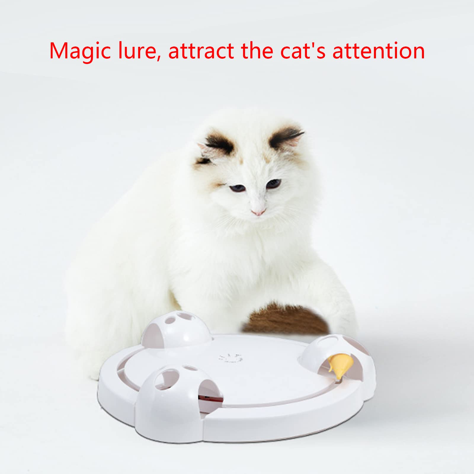 Juguete electrónico para gatos divertido juguete automático de ejercicio batería gatito ratón juguete eléctrico teaser