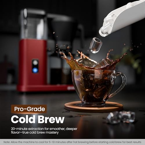 Kismile SCA-Certified 8 Cup Drip Coffee Maker, Pour Over Coffee Machine with 3s Instant He - image 6