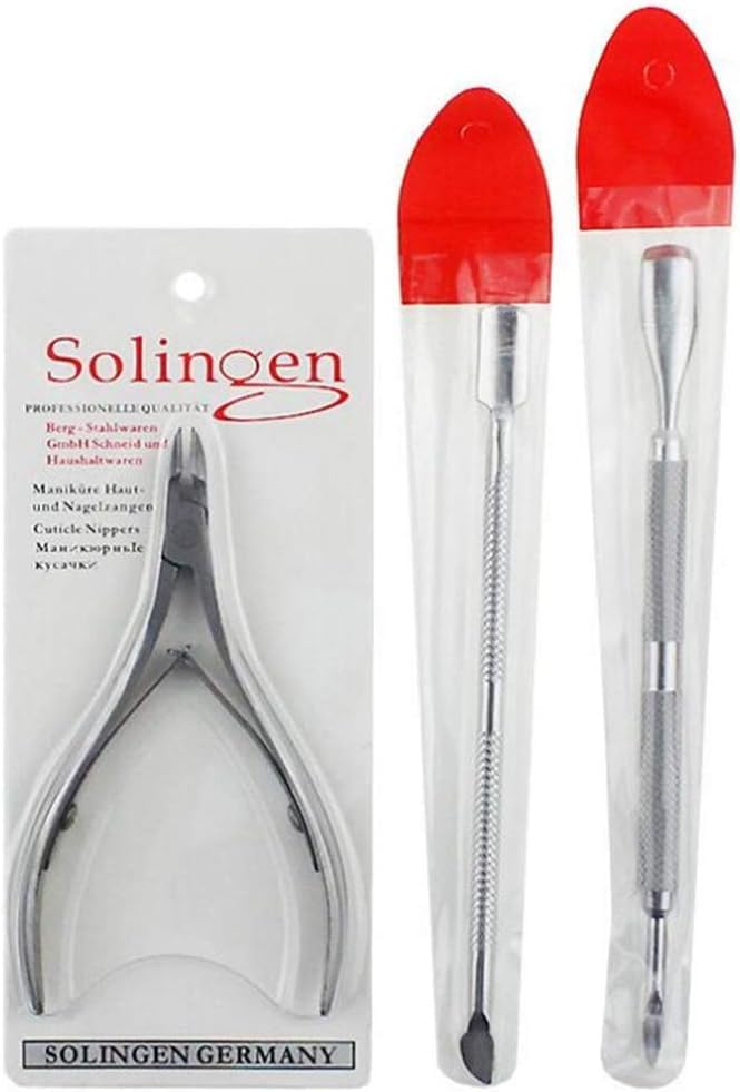 Stainless Steel 3pc Nail Care Set: Precision Tools for Perfect Manicures