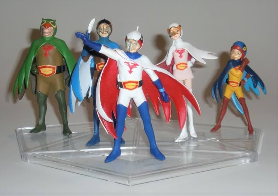 【ガッチャマン未開封フィギュア】★5体フルセット★ Amazon.co.jp: 262科学忍者隊ガッチャマン フィギュア 5体セット