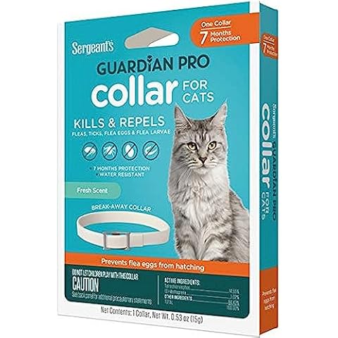 Sergeant's Guardian Pro Flea & Tick Cat Collar, 1 Count Cover