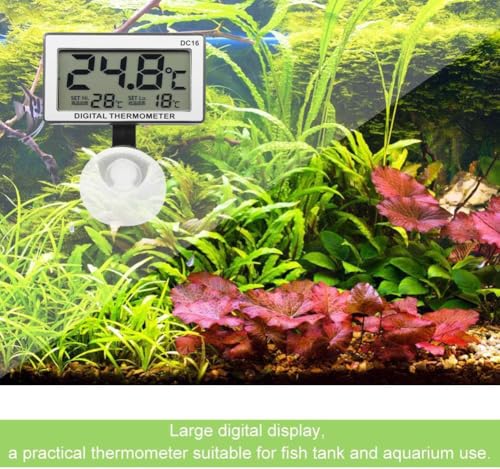 Telituny DC16 Digital Thermometer LCD Digital Thermometer for Aquarium Waterproof Temperature Thermometer for Fish Tank - Image 4
