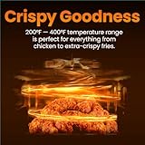 CHEFMAN 2 Qt Mini Air Fryer – Digital Space-Saving Compact Air Fryer with Nonstick and Dishwasher Safe Basket, Quick & Easy Meals in Minutes, Features Digital Timer and Shake Reminder – Black