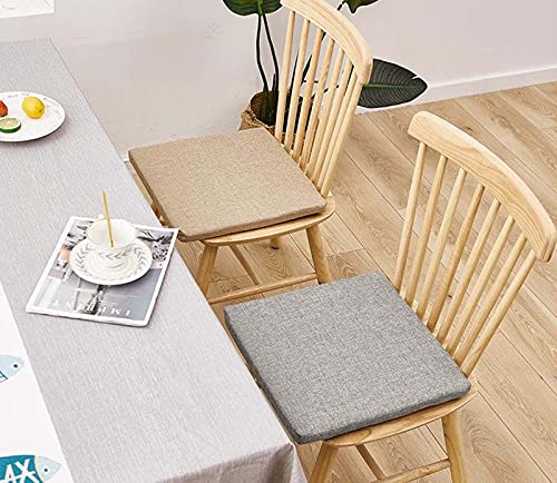 Cojines para sillas con lazos ergonómicos que eliminan la rigidez del asiento de madera 8