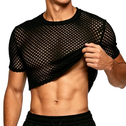 Chemises résille pour homme pour briller en club ou en festival techno cet été