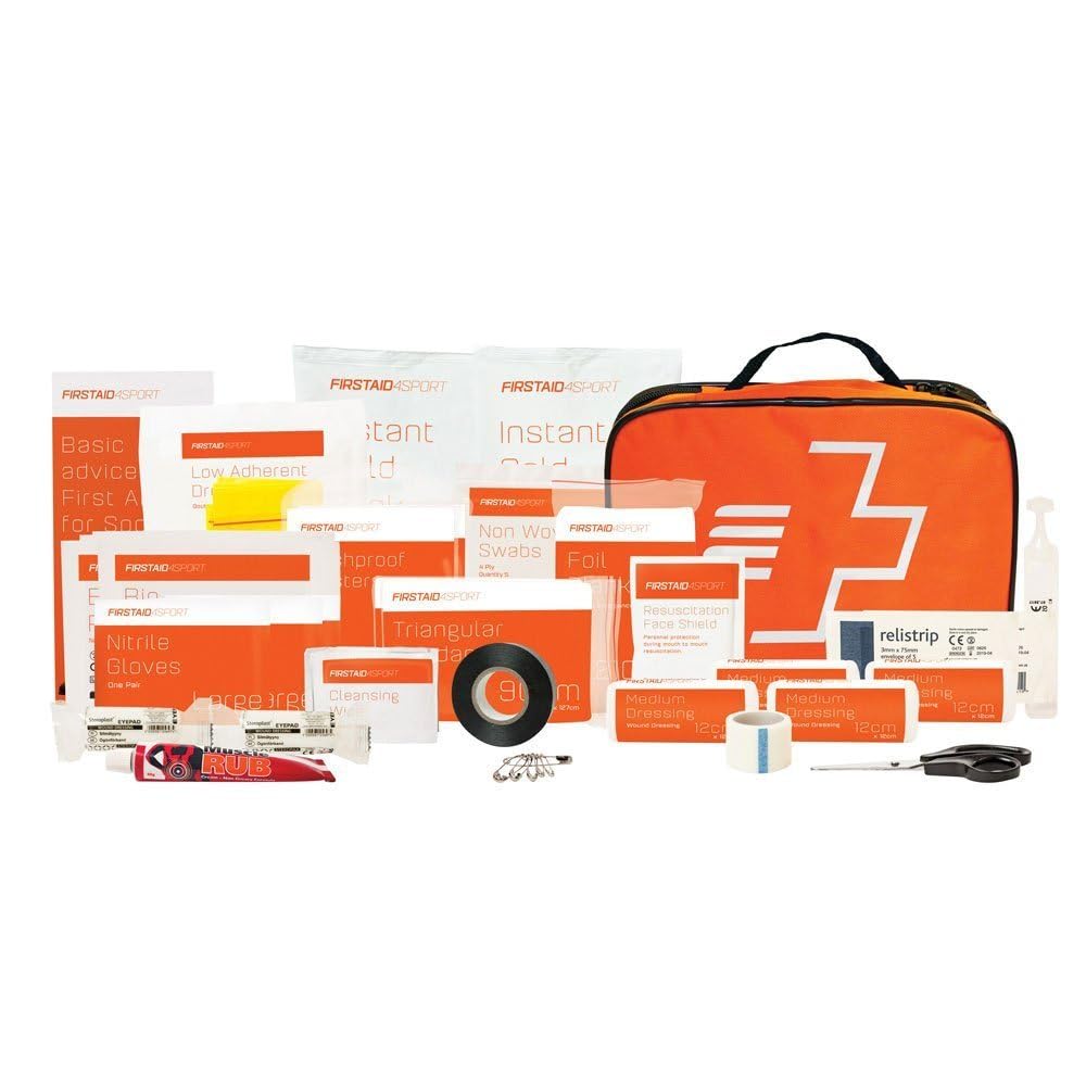 FirstAid4Sport Essential Football First Aid Kit - Compact and Ready for Minor Injuries