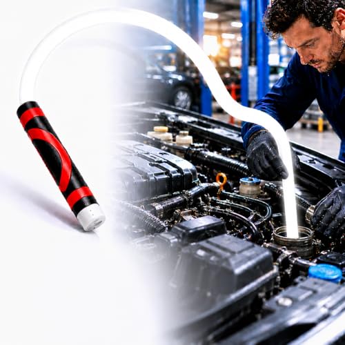 Veyvik Flexible LED Flashlight Stick 30 Bendable Mechanic Work Light 1200LM Rechargeable Inspection Light with 3 Modes USB-C Charging IPX6 Waterproof for Car Repair Under Hood and Tight Spaces