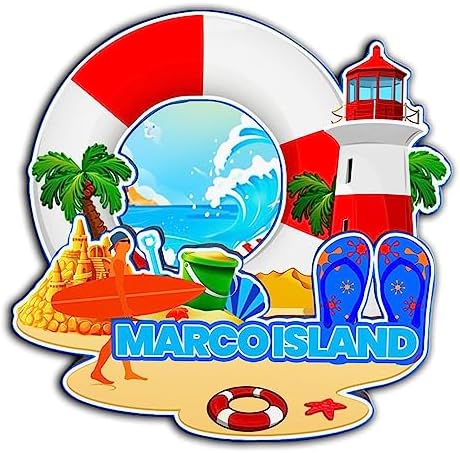 Marco Island Florida USA Magnet Fridge Magnet Wooden 3D Landmarks Travel Collectible Souvenirs Decoration Handmade -2690 image 5