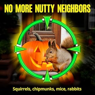 Squirrel Repellent Outdoor 12 Pouches, Chipmunk Repellent Outdoor for Bird Feeders, Natural Squirrel Deterrent Keep Squirrels Out of Garden Yard, Squirrel Repellent for Attic Cars Engines Roof