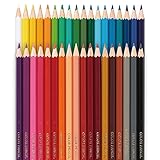 Pentel Arts Lápices de Colores, de Madera, Resistentes, Estuche con 36 Piezas, CB8-36-EST