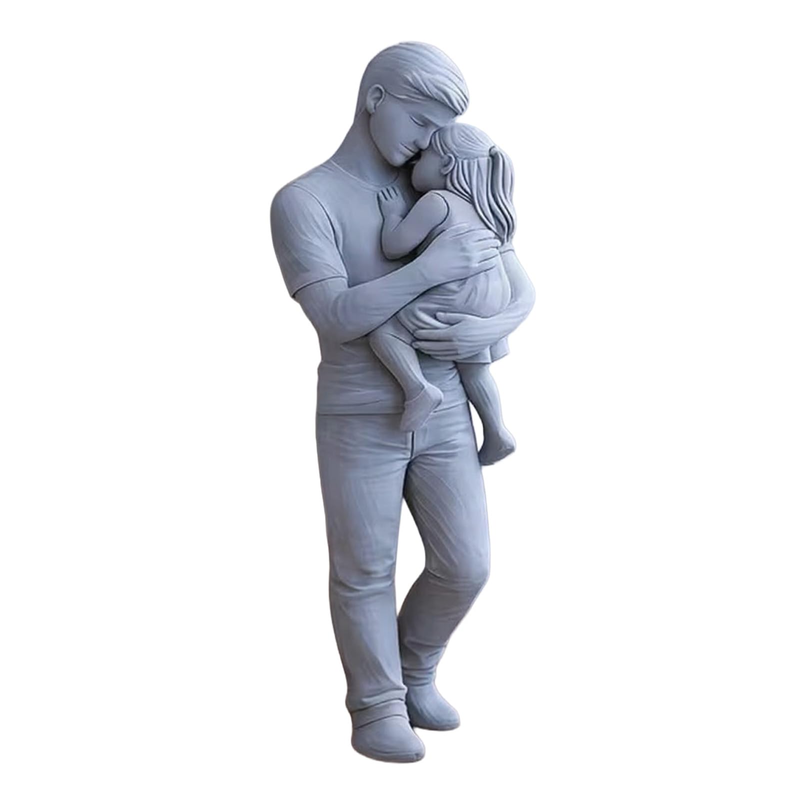 HshDUti Dad Gifts from Daughter Dad Birthday Gift from Daughters - Christmas Best Dads Ever Gifts Idea Daddy Daughter Statue Figurine New Dads Gift Father's Day Valentines Easter Desk Decor Grey