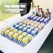 Novelty Place Inflatable Ice Serving Tray Buffet Bar with Drain Plug - Salad Food & Drinks Inflatable Cooler for Party Picnic and Camping (Pack of 1)