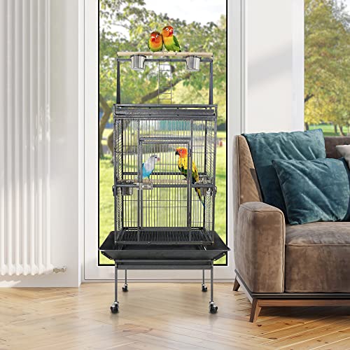 image for Nova Microdermabrasion 61 Inches Large Bird Cage Play Top Parrot Cocka