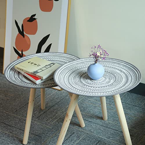 Famobay FAMOBAYTABLE-4 Round Side Wooden Table thumb #8