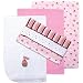 Luvable Friends Flannel Receiving Blankets, Pink, 6 Count