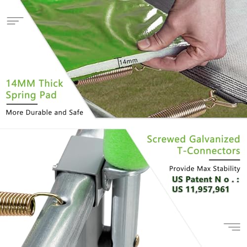 SKOK Trampoline for Kids,400LBS Outdoor Trampoline with Net-ASTM Approved Trampoline for Children and Adults - Image 6