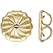 1 Pair - 14K Yellow Gold Filled Earring Swirl Backs (Large Size 7.0x7.2mm) w/Anti-Tarnish (2Pcs/1Pair)