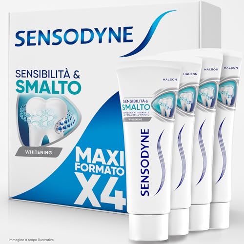 Sensodyne Dentifricio Sensibilità & Smalto Whitening 4x75ml