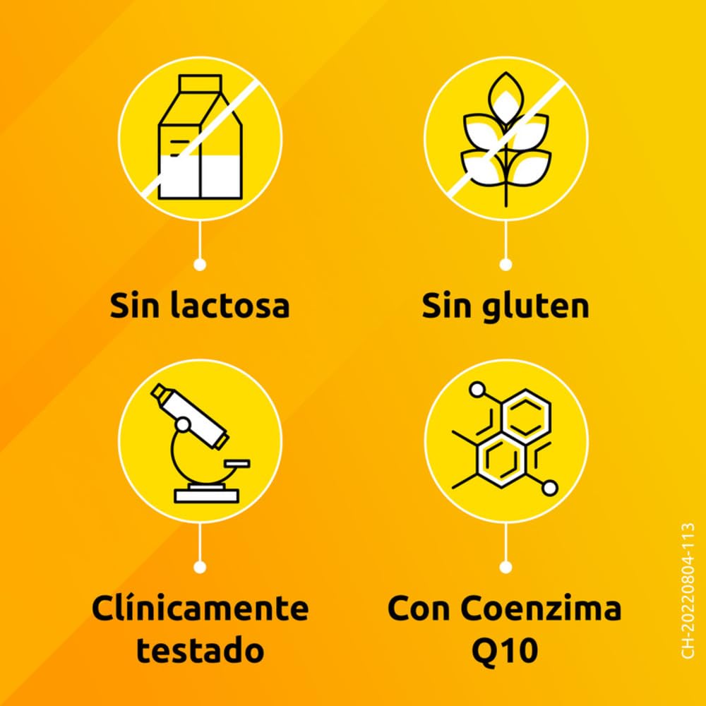 Supradyn Energy Multivitamínico para hombres y mujeres, Complejo Vitamínico Con Efecto Energía, 13 Vitaminas, 9 Minerales Y Coenzima Q10, Sin sabor, Amarillo, 30 Comprimidos