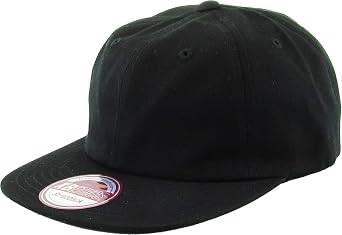 Jockey Flat Bill Cap Classic Hat Blank Cap Flat Visor Adjustable Cotton