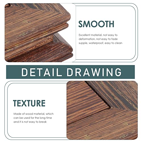 Yardwe Wooden Stool Plant Stand Chinese Style Flower Pot Display Rack Garden Planter Support Plant Pot Riser Flowerpot Holder For Indoor Outdoor Garden Patio #TOP3