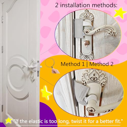 Image of Door Silencer & Baby Proof Latch Cover (3 Pack, Light Gray) | 4.1 inch x 3.1 inch Quiet Close Cushion Pads That Prevent Slamming & Accidental Locking, Noise-Reducing Soft Close for Toddler Safety