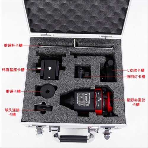 Caja de aluminio para telescopio ecuatorial con espuma rígida antichoque para accesorios 3