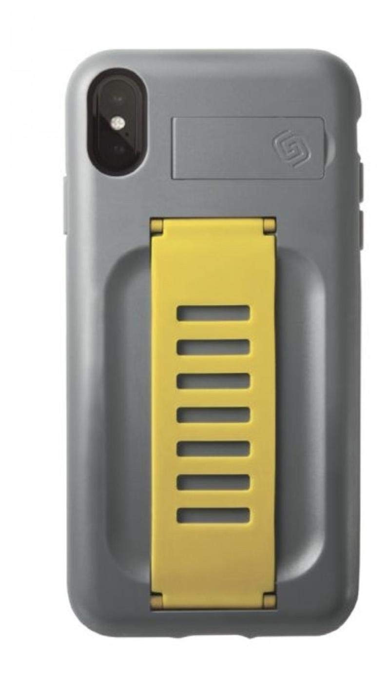 Grip2u BOOST Case with Kickstand for Apple iPhone XS Max - Graphite yellow