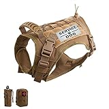Hanshengday Tactical Dog Vest-Training Outdoor Breathable Harness-Military Water-Resistant Dog...