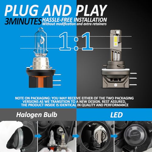 YCLL LED Light 50W 600% Brillo 6500K Blanco 2Pack miniatura 2