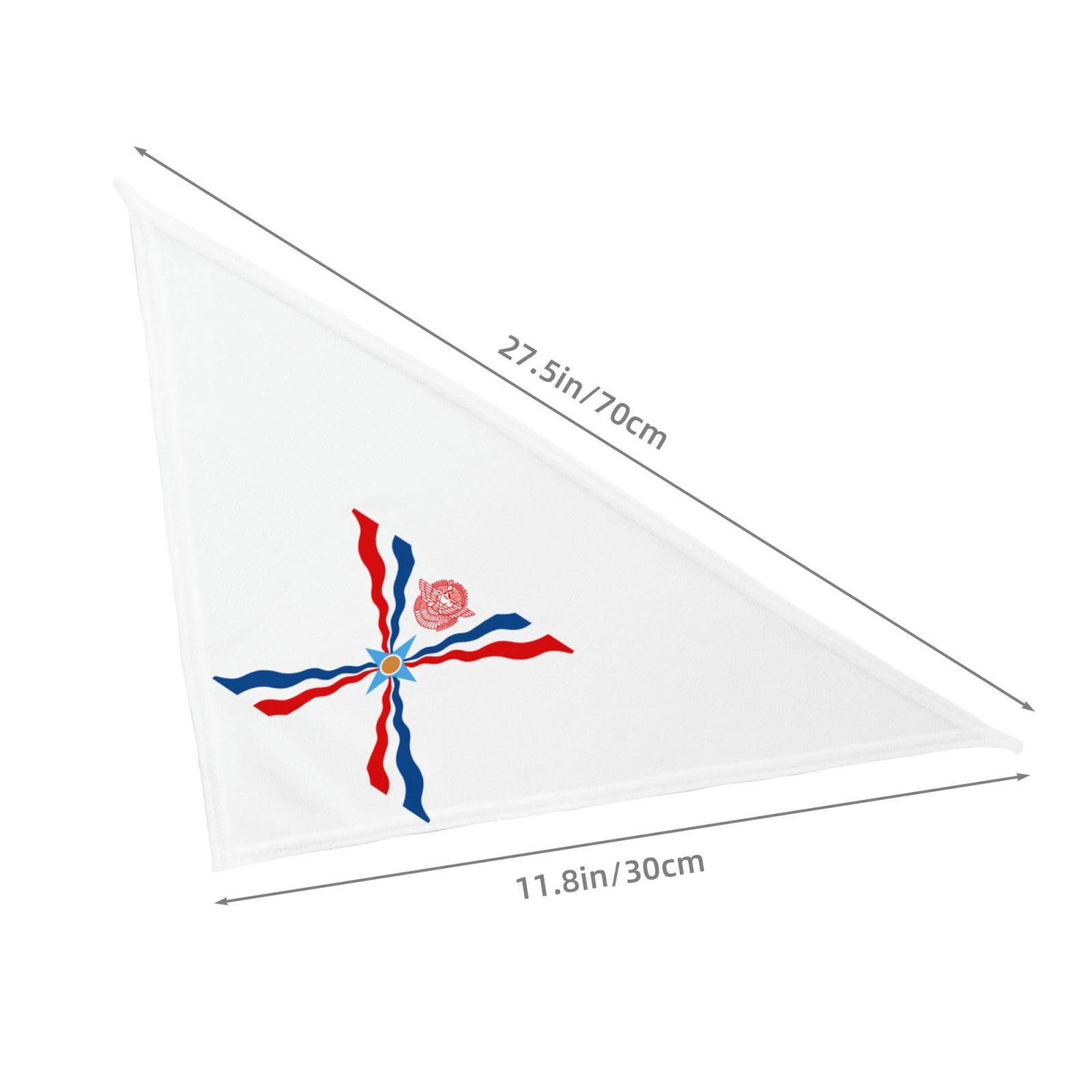 Assyrian Flag Triangle Dog Bandana Scarf Accessories for Pet Bibs