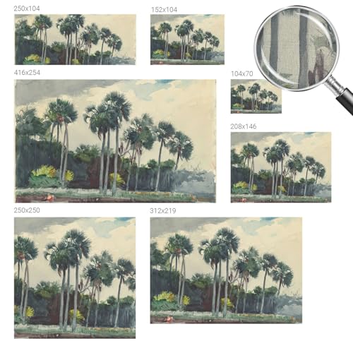 Vinilos de palmeras exóticas 104x70 cm para transformar las paredes de tu salón 6