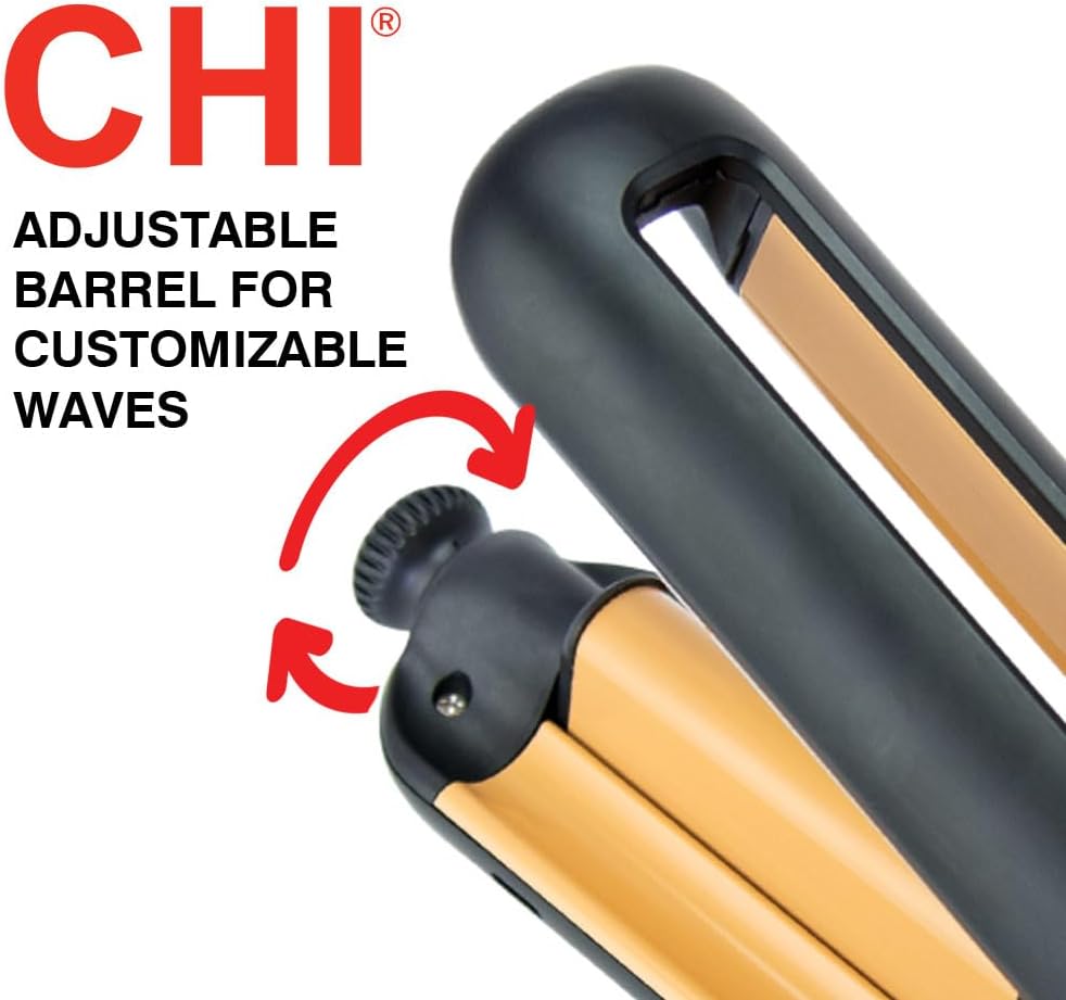 CHI Multi-Wave Styler, Hair Waver With Adjustable Barrel For Customizable Waves, Reduces Frizz & Increases Shine, Black - Image 2