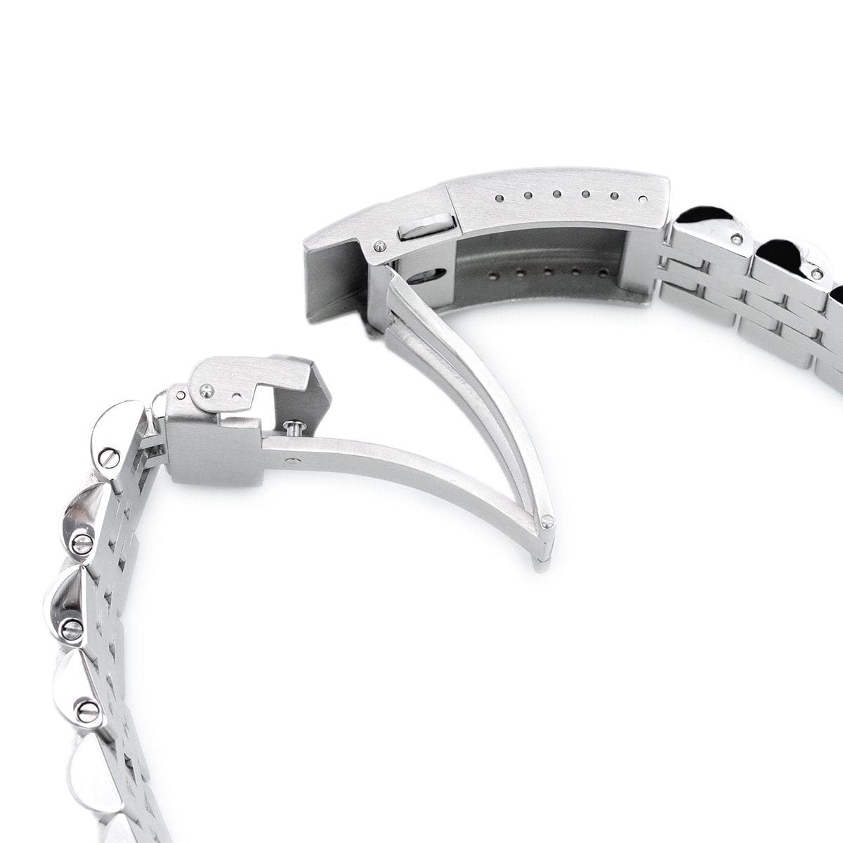 MiLTAT 20 mm Angus-J Louis JUB Bracelet de montre en métal compatible avec Seiko Cocktail SSA345