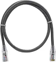 Cabo de Rede 1 Metro Patch Cord Cat6 100% Cobre Furukawa Sohoplus 1m (Cinza)