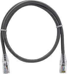 Cabo de Rede 1 Metro Patch Cord Cat6 100% Cobre Furukawa Sohoplus 1m (Cinza)