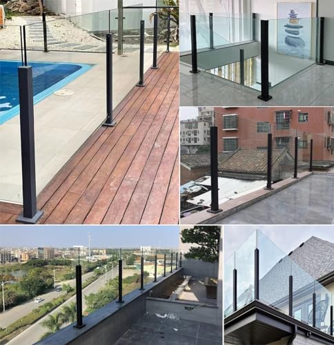 Postes para barandilla regulables de 60 a 120 cm estilo moderno 3