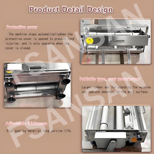 Commercial dough sheeter machine