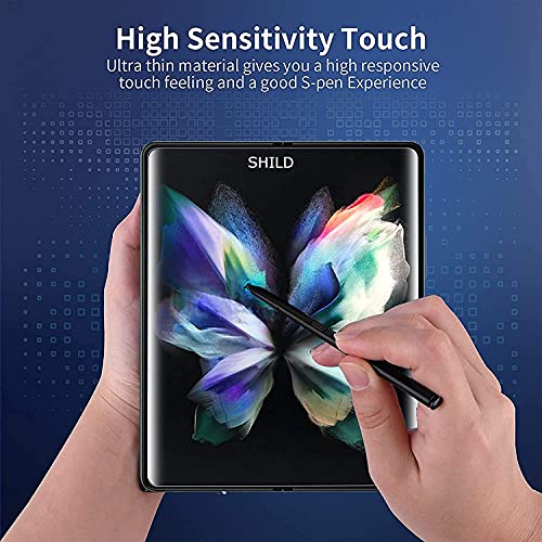 Image of SHILD Acrylic Screen Guard For Smartphone (Transparent) Edge To Edge Full Screen Coverage With Easy Installation Kit (Fold 3)