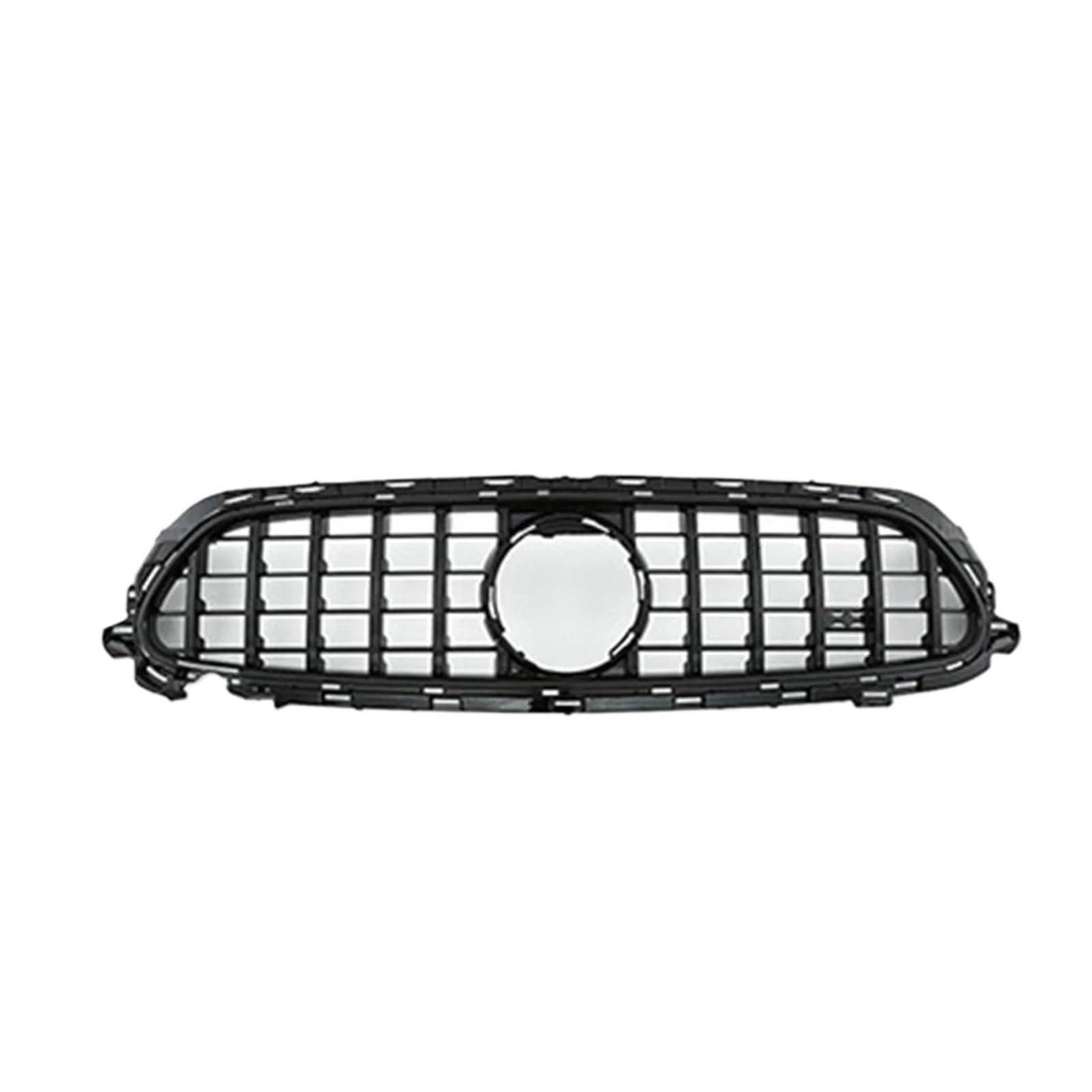 Osłona samochodowa kompatybilna z Mercedes Benz W213 E-Class 2017 2019 2020 Przednia osłona samochodowa wyścigowa Billet zderzak osłona górna pasuje(Chrome Black 17-20)