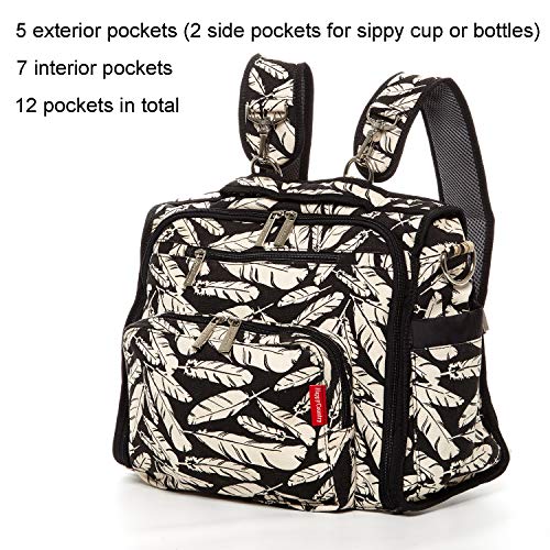 Diaper Bag Backpack, Large Capacity Baby Diaper Bag For Travel Featuring Bottle Pockets, Multi-Functional Bag For Mom, Boys And Girls Comfortable Backpack Straps, Classic Design Black #TOP1