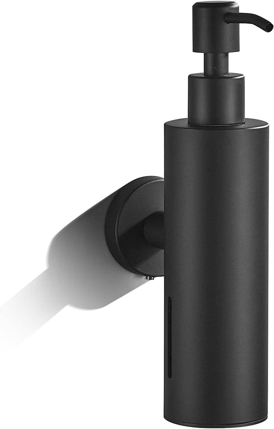 Wall Mounted Soap Dispenser Stainless Steel Pump Black Bathroom