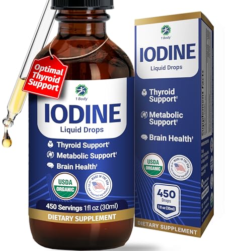 Image of 1 Body Thyroid Support Supplement (Iodine Drops 1 Pack)