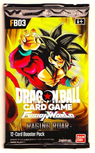 LAM-TCG FB03 - Raging Roar - 1 booster - Anglais - Emballage d'origine - Cartes à collectionner - Avec protection d'expédition LAM-TCG - Compatible avec Dragonball -...