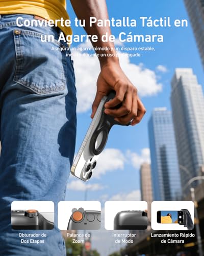 Kit Creator TELESIN con luz selfie RGB 4 en 1 y mango móvil compatible iPhone 5