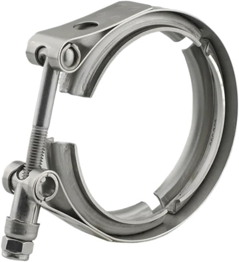 304 Stainless Steel 1.5~6 Inch 51 63 76 mm Standard V Band Clamp Exhaust Pipe Vband Clamp V Clamp (Color : 44.5mm 1.75 inch)