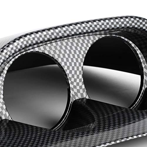 Aqxreight Universal 2Inches 52Mm Dual Hole Dash Dashboard Gauge Meter Mount Pod Holder For Car Gas Oil Water Temperature Temp Voltage Air/Fuel Ratio Turbo Boost Gauge(Carbon Fiber #TOP6