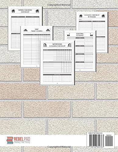 The House Cleaning List By Room Planner: Undated Planner, Checklist For 16 Rooms And Areas, Deep Cleaning Spring Cleaning, Chores List, Cleaning Supplies Lists, Maintenance Tracker
